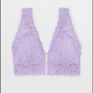 Aerie lilac purple bralette size medium